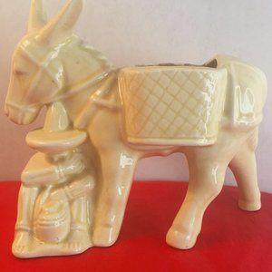 Vintage Donkey and Man Platner